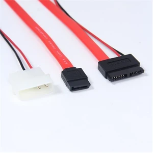 Ti-Mesh Sata 7+6P/Power/Sata 7P Kablo - 30Cm