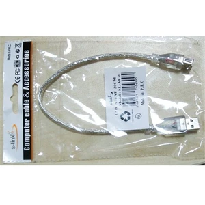 Sl-Af30 30Cm Usb 2.0 Am To Af Şeffaf Uzatma Kablosu