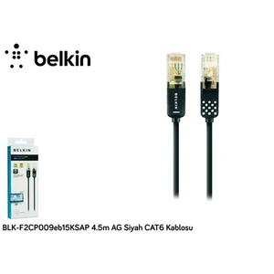 Blk-F2cp009eb15ksap 4.5M Ag Siyah Cat6 Kablosu
