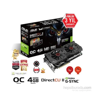 Nvidia GeForce GTX 980 4GB 256Bit GDDR5 (DX12) PCI-E 3.0 Ekran Kartı (STRIX-GTX980-DC2OC-4GD5)