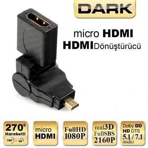 DARK DK-HD-AHDMIXM270 mHDMI-HDMI Çevirici Adaptör