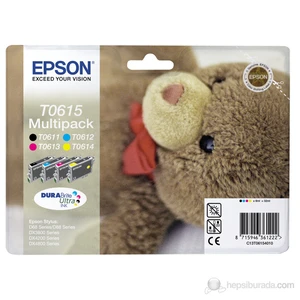 C13T06154010 / T0615 Multipack KARTUŞ-4 Renk Bir Arada!!!