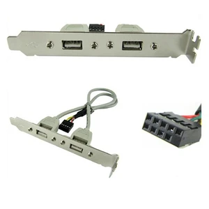 Ti-Mesh Pcı 2 Portlu Usb 2.0 A Female Vidalı Anakart 9Pin Bağlantı Kablosu - 25Cm