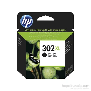 Hp 302Xl F6u68ae Yük.Kap. Siyah Orijinal Mürekkep