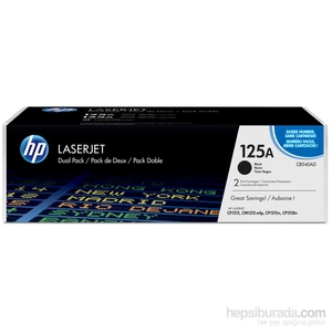 125A 2'li Paket 2200 Sayfa Kapasiteli Siyah Toner CB540AD