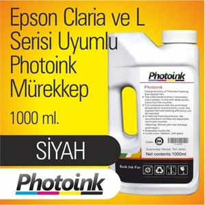 Claria Ve L Serisi 1 Litre Siyah Mürekkep