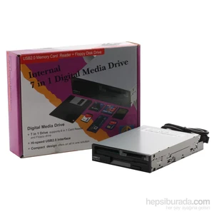 Circle Data 2,5" Card Reader - Floppy Siyah