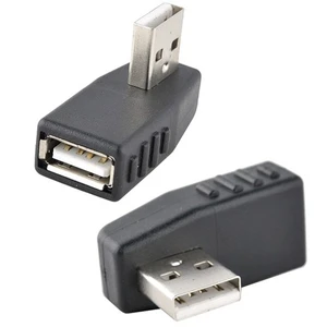 Ti-Mesh Usb 2.0 A Male  To A Female   90° Left  Adapter