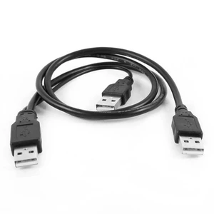 Ti-Mesh 2 İn 1 Usb 2.0 A Male To A 3A Male Y Splitter Kablo - 70/20Cm
