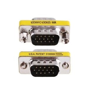 Ti-Mesh M-M 15 Pın Hd Db15 Vga Svga Kvm Mini Gender Changer Adaptor