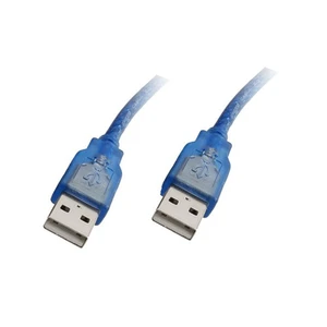 Ti-Mesh Şeffaf Mavi Usb2.0 A Male To A Male Kablo - 1,5M