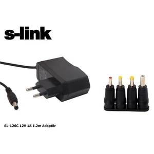 Sl-126C 12V 1A 1.2M 4 Uçlu Universal Modem Adaptör