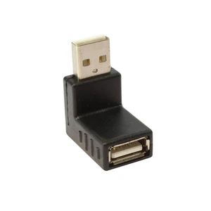 Ti-Mesh Usb 2.0 M 90Derece Büyük / Usb A F - Nickel/Black