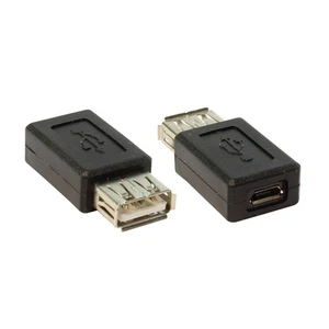 Ti-Mesh Usb 2.0 A F / Usb Micro 5P F Dönüştürücü - Nickel/Black