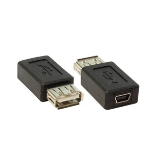 Ti-Mesh Usb 2.0 A F / Usb Mini B M Dönüştürücü - Nickel/Black