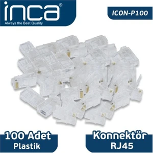 RJ-45 100 Adet Plastik Konnektör ICON-P100