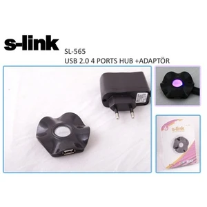 Sl-565 4 Port Usb 2.0 Adaptörlü Usb Hub