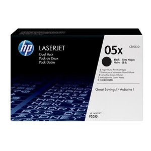 05X 2'li Paket 6500 Sayfa Kapasiteli Siyah Toner CE505XD