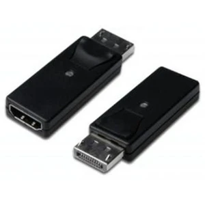DP Erkek-HDMI Tip A Dişi Plastik Şasi Siyah Renk DisplayPort (DP) Adaptörü (AK-340602-000-S)