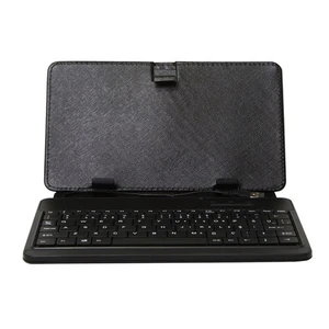 KB-12 USB 9.7" Siyah Klavyeli Tablet Kılıfı + Addison ALS-PAD10 9,7" Stand