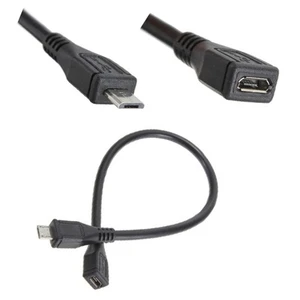 Ti-Mesh Micro Usb 2.0 Type B Male To Female M/F Extension Extender Charging Kablo - 25Cm