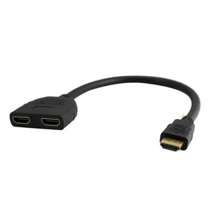 Ti-Mesh Hdmı Male To 2 Hdmı Female 1 İn 2 Out Splitter Converter Adapter Kablo - 15Cm