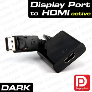 Display Port to HDMI 4K Ultra HD, Altın Uçlu, Tak Çalıştır, Aktif Dönüştürücü (DK-HD-ADPXHDMIAC)