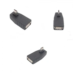 Ti-Mesh Usb 2.0 A Female To Micro 5 Pin 90 Degree Right Angled Male Plug Adapter Covertor