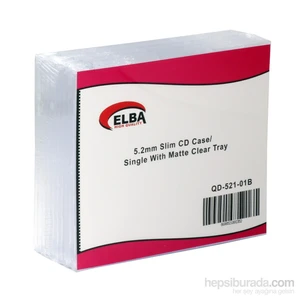 Qd-521.01B 1Li Şeffaf 5,2Mm Slim Cd Case