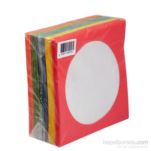 Cd Zarfı 80Gr Pencereli Renkli Kağıt 100Lük