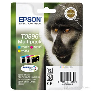 SX20/SX100 Seri T08964020 / T0896 3 Renk Mürekkep Kartuş