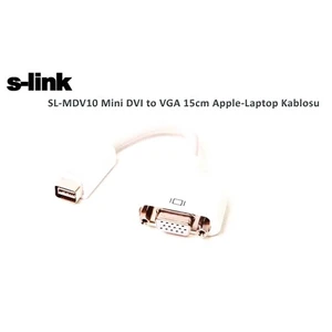 Sl-Mdv10 Mini Dvı To Vga 15Cm Apple Laptop Kablosu