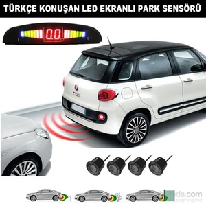 SİYAH Sensörlü TÜRKÇE KONUŞAN Park Sensörü 4218a