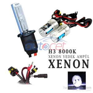 H3 8000K Xenon Yedek Ampulü 2924a