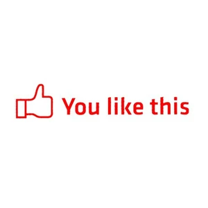 Z tech " You Like This " Kırmızı Sticker 18x4 cm