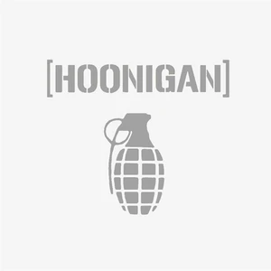 Z tech " Hoonigan " Gri Sticker 12x11 cm