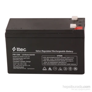 Ttec Plus 12V 9Ah Bakımsız Kuru Akü