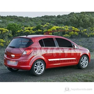 S-Dizayn Opel Corsa D Yan Kapı Çıtası 4 Prç. P.Çelik (2007>)