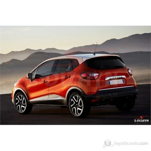 S-Dizayn Renault Captur 2013 Üzeri Krom Bagaj Alt Çıta P.Çelik