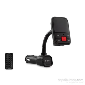 S-link SL-FM65 SD/Usb Destekli + 2.1A Usb Şarj Portlu Fm Transmitter