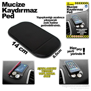 Mucize Kaydırmaz Torpido Pedi Siyah