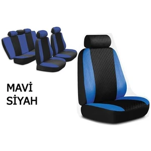 Oto Koltuk Kılıfı Siyah-Mavi