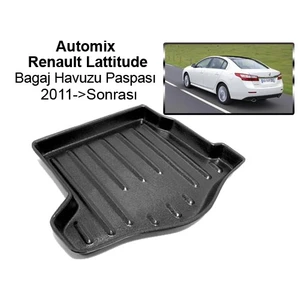 Renault Lattitude Bagaj Havuzu Paspası 2011->Sonrası
