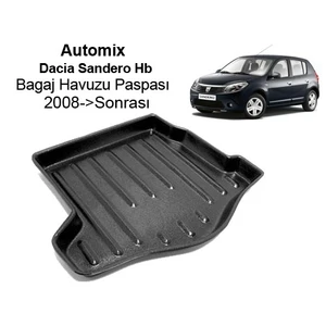 Dacia Sandero Hb Bagaj Havuzu Paspası 2008->Sonrası