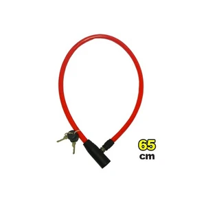 Motosiklet ve Bisiklet Kilidi  Kırmızı 65 cm