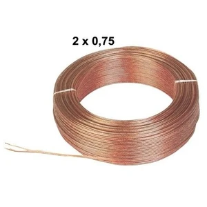 Plc 2X0.75Mm Hoparlör Kablosu 100 Metre Şeffaf