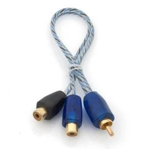 Plc Rca Y Kablo Çatal Çoğaltıcı Amfi Kablosu 2 Adet