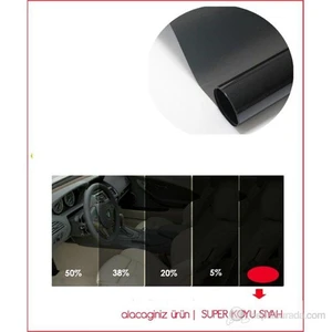 Çizilmez SUPER BLACK Cam Filmi 6 Mt x 50 cm
