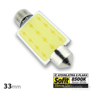 Plaka Ve Aydınlatma Led Ampül 8500K 39 mm