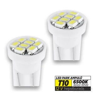 Park Led Ampül T10 8 Led 6500K